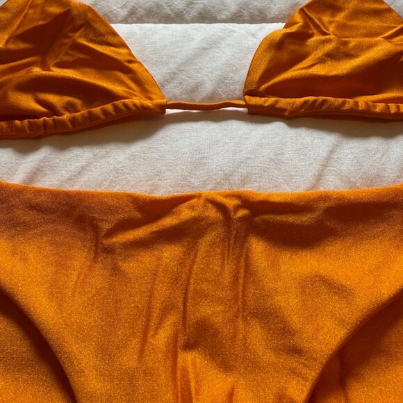 JADE Swim Orange Sheen Bikini - Picture 5 of 5